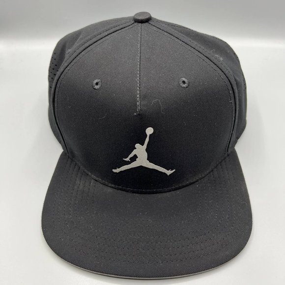 Air Jordan‎ Dri-fit Hat Men Black Reflective Jumpman Snap Back Cap